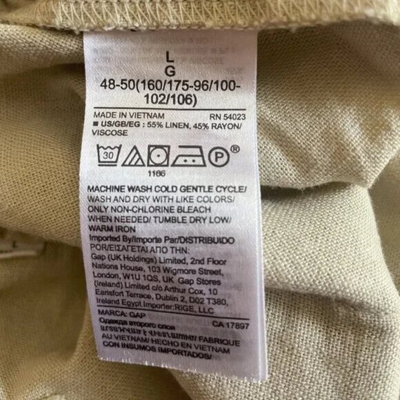 GAP |Casual Cream Drawstring Shorts SIZE L - Picture 2 of 4